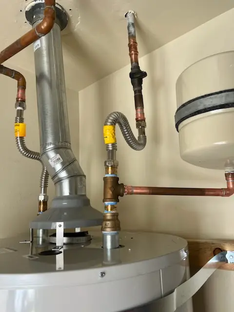 Water heater installation and plumbing repair in Weathersfield West